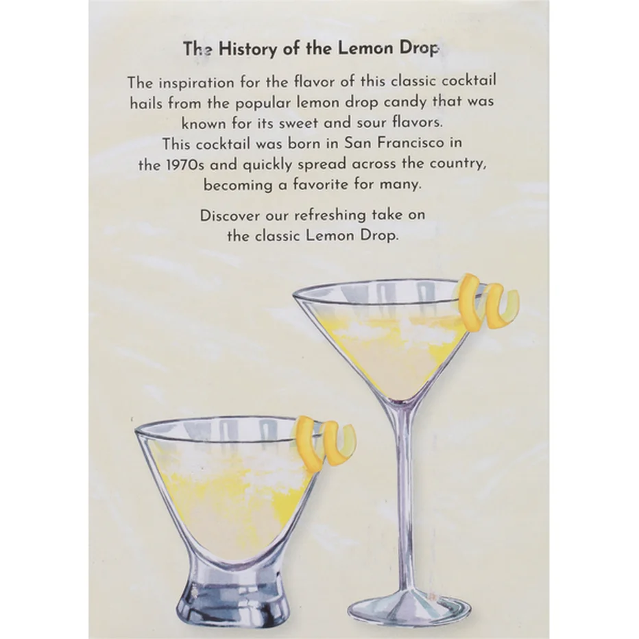 Lemon Drop Cocktail - Ready to Drink
